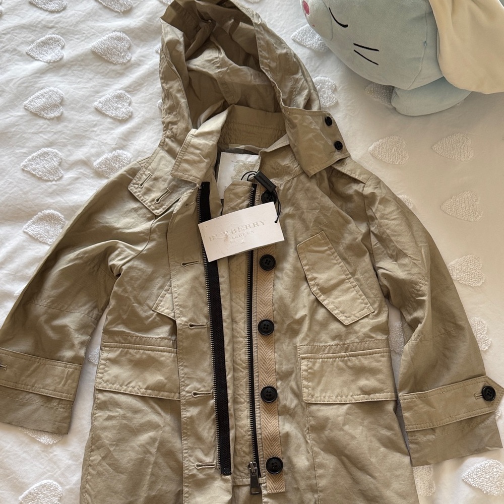 Burberry Kids Tan Trench Coat/Jacket